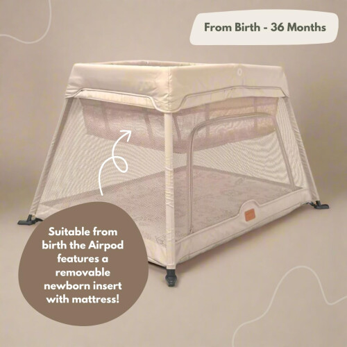 Venture Airpod Travel Cot – Lightweight Foldable B 2
