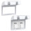 2 Pcs Plug Socket Covers UK Double Socket Cover for Safety, Waterproof Socket Cover Box for Home, Kitchen and School 1