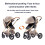 Shineey Stroller 3 in 1 Travel System Aluminium Fr 6