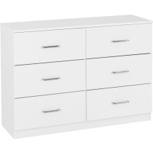 Seconique Dakota 6 Drawer Chest in White