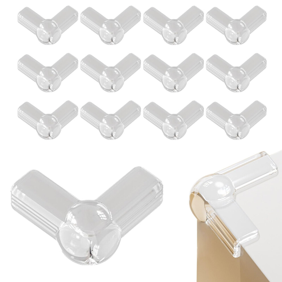 Haoxyo Baby Corner Protectors 12 Pack Transparent Silicon