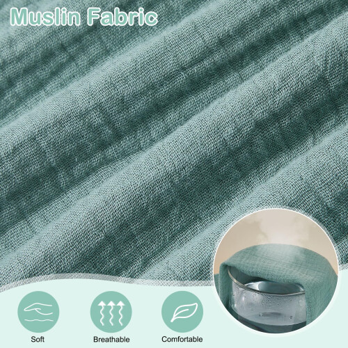 Unicorn Castle Basket Fitted Sheets,2 Pack Muslin 1
