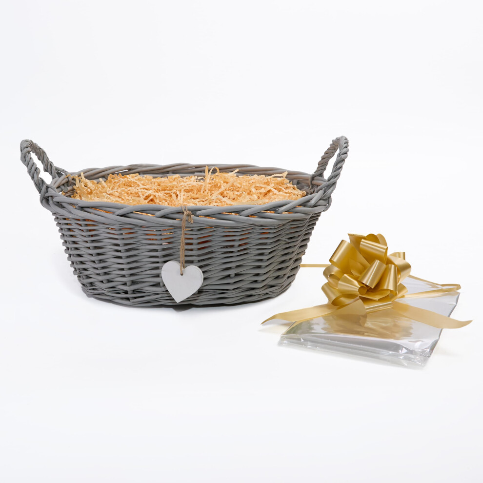 Woven Wicker Basket With Handle, Gift Wickerfield