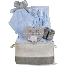 Hoolaroo Baby Gift Basket for Boys Blue Baby Gift