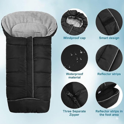 KUWUNG Universal Footmuff for Stroller, Pushchair 1