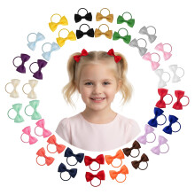40 Pcs Toddler Girl Hair Ties Baby Bows Hair Ties