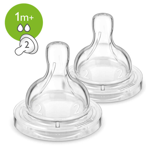 Philips Avent 1m+ Airflex Slow Flow Teats 1