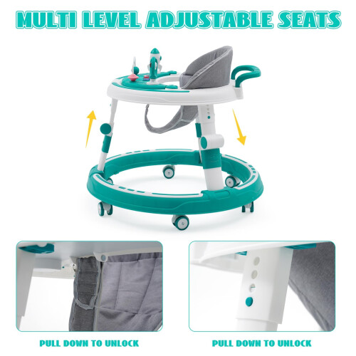 Forroby 3 in 1 Baby Walker,Height Adjustable,Multi 2