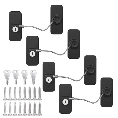 HIYAA Window Locks for UPVC Windows, 4 Packs Windo