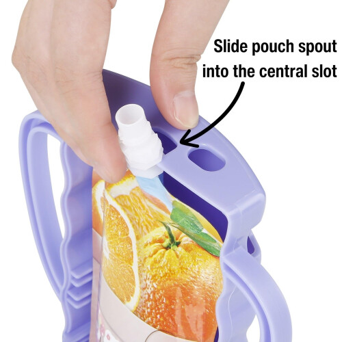 PandaEar 2 Pack Pouch Holder No Squeeze, Baby Food 2