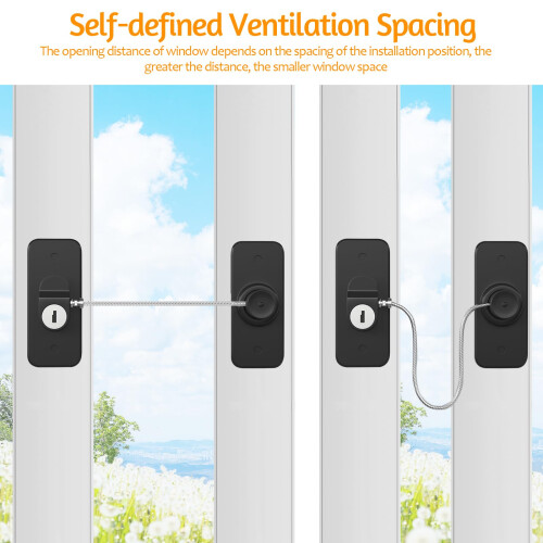 HIYAA Window Locks for UPVC Windows, 4 Packs Windo 2
