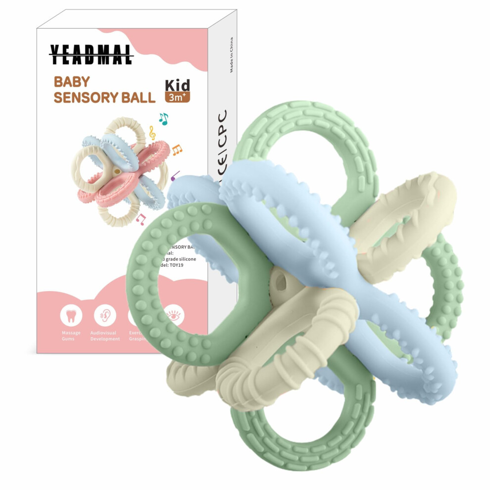 Baby Montessori Sensory Toys,Baby Teether Yeadmal
