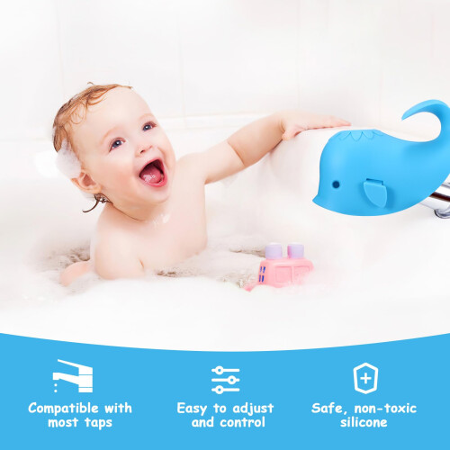 Viitech Universal Faucet Silicone Cover, Cute Whal 1