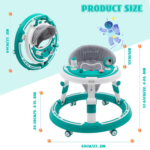 Forroby 3 in 1 Baby Walker,Height Adjustable,Multi 1