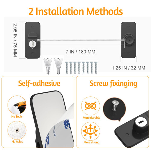 HIYAA Window Locks for UPVC Windows, 4 Packs Windo 1