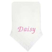 Personalised Baby Girl Boy Shawl Blanket Christeni