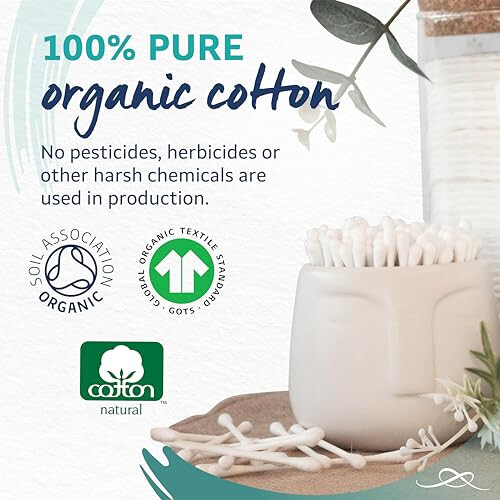 Lil-Lets Lil-Lets Cotton Wool Buds, Certified Organic, 100% 1