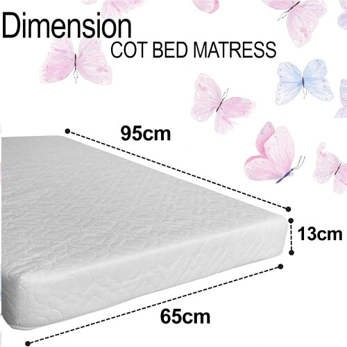 Brillars Baby Cot Bed Mattress Breathable Toddler 1