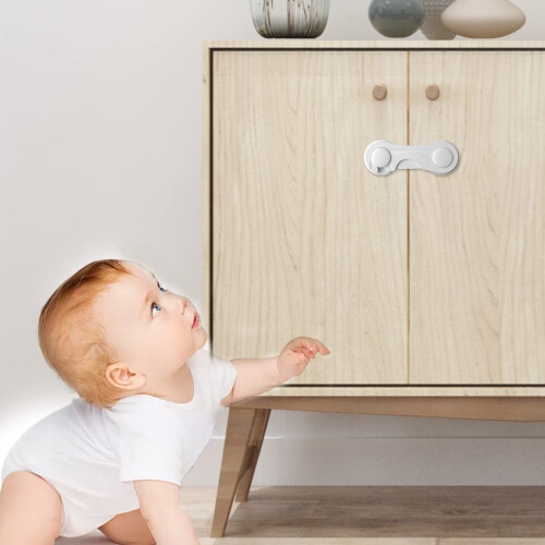 10 Pack Cupboard Locks for Children, Child Locks f 2