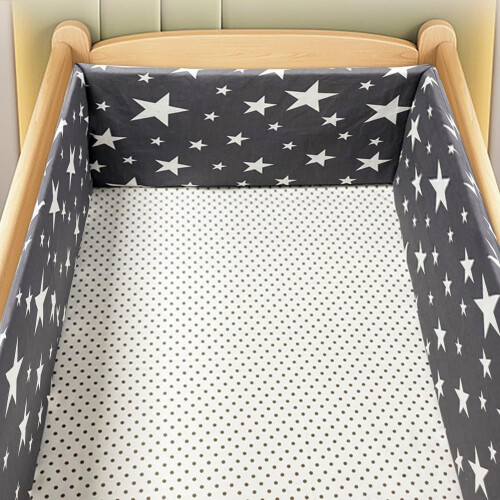 RZYW Headboard Padded Breathable Cot Bumper Bed Ra