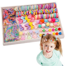 EYWILYWI 1191 Pcs MINI Baby Hair Ties Gift Set Hair Accessories Baby Little Girls Hair Clips,Elastic Bands Cute Bows Ties Toddlers,Cartoon Clip Barre