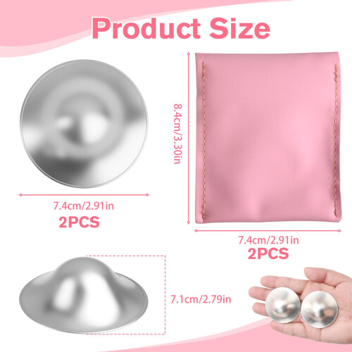 Silver Nipple Shields for Breastfeeding Postpartum 2