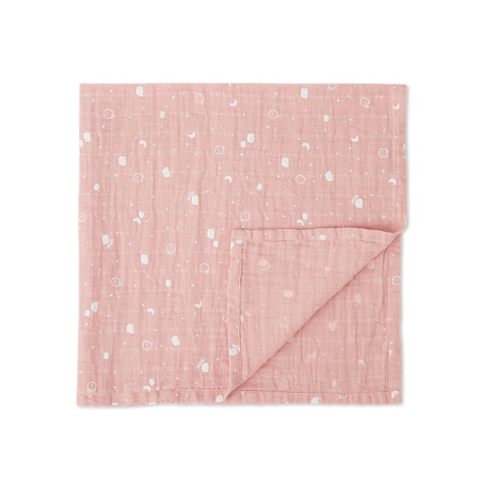 Muslin Swaddle Cloth Blush Cotton 110X110cm B Mori