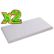 Pack of 2 fitted sheet jersey stretchy fit junior