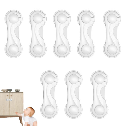 8 Pcs Cupboard Locks for Children, Child Locks for