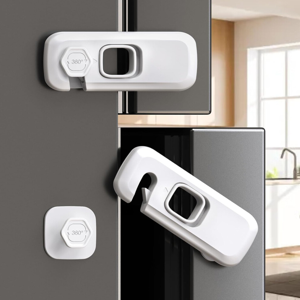 2 Pack Child Proof Refrigerator Lock, Fridge Locks Ertzinla