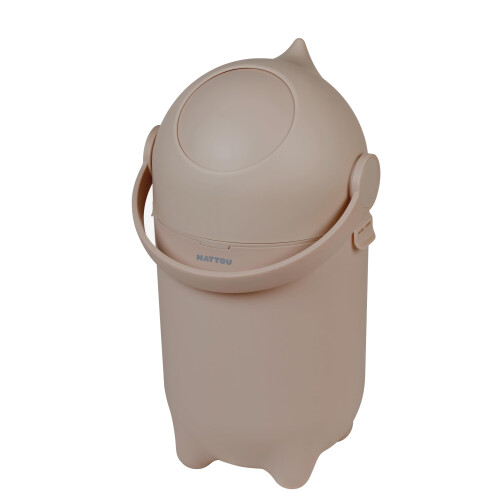 Nattou Dropy Odour-Proof Nappy Bin – Taupe – One-H