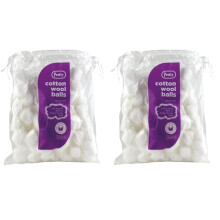 Pretty Cotton Wool Balls - 100 White (Pack of 2)