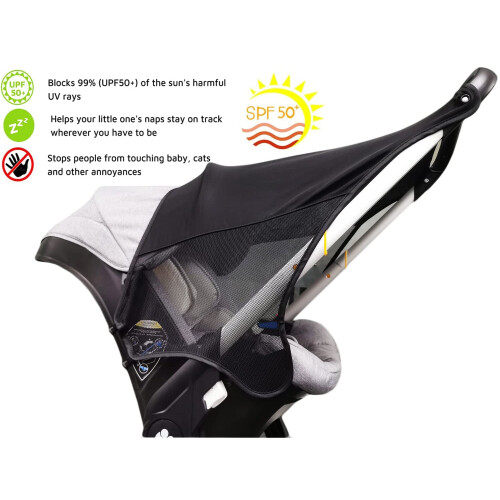 Cysocool Car Seat Pram Sunshade for Doona Stroller 1