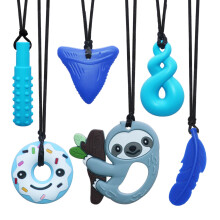 Chew Necklaces for Sensory Kids, 6 Pack Chew Toys