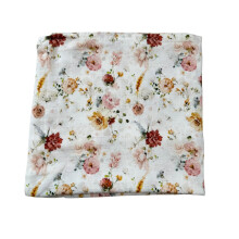 Baby J's - Soft Floral, Bamboo Muslin Swaddle Blanket - X-Large Blankets for Babies and Toddlers - Made with Bamboo and Soft Breathable Cotton - Supe