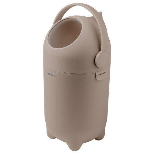 Nattou Dropy Odour-Proof Nappy Bin – Taupe – One-H 2