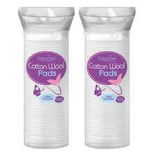 Cotton Tree Cotton Wool Pads – 2 Packs of 80 Soft & Gentle Cotton Pads – Ideal for Makeup Removal & Skincare, Size Small