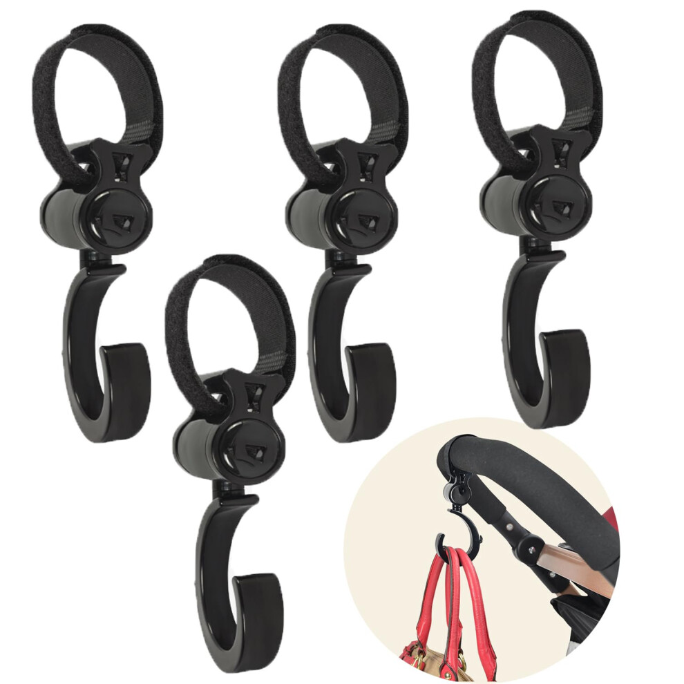 4Pcs Stroller Hooks, Walker Hooks Wheelchair Hangi Ilulala