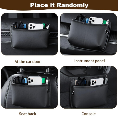 RTDHO Car Seat Side Pocket Organizer,PU Leather Ca 1