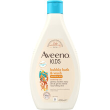 Aveeno Kids Bubble Bath & Wash 400ml | Enriched with Soothing Oat Extract | Gentle Body Wash Developed for Your Little Superhero