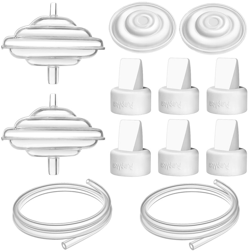 Breast Pump Parts For Spectra, Replace Duckbill Valves Tubes Backflow Protector Membrane For Spectra S1 S2 9 Plus Breastpumps Pumpmom-Us