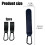 2pcs Black Carabiner Clips - Heavy Duty Buggy Clip 2