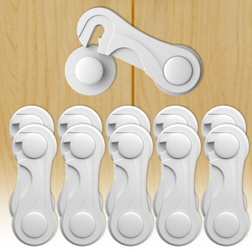 10 Pack Cupboard Locks for Children, Child Locks f