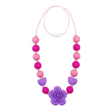 RUIOMII Flower Sensory Chew Necklace, Silicone Nec