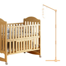 Fairy Baby,Baby Mobile Crib Holder,Mobile Arm Wooden for Crib,Wooden Mount for Mobile Hanging,DIY Mobile Holder,Cot Mobiles for Babies, Mobile Stand