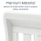 Babymore Eva Sleigh Cot Bed White - Drop Side Cot 8