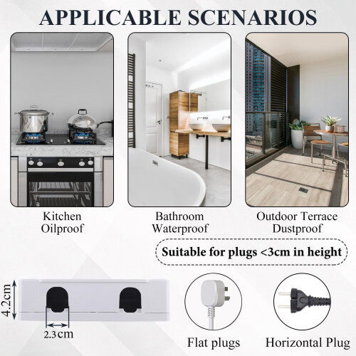 AHAQU 5PCS Plug Socket Covers UK Socket Cover Box 2