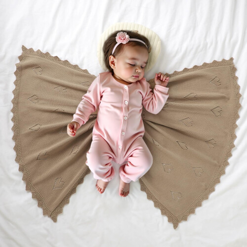 mimixiong Cellular Blanket Newborn Knitted Soft Co 1