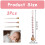 3pcs Dummy Clip, Silicone Dummy Clip, Chain Beech 2