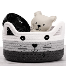 ZORVEXLYNX Cat Toy Box, Cat Basket for Pet Toys Cu